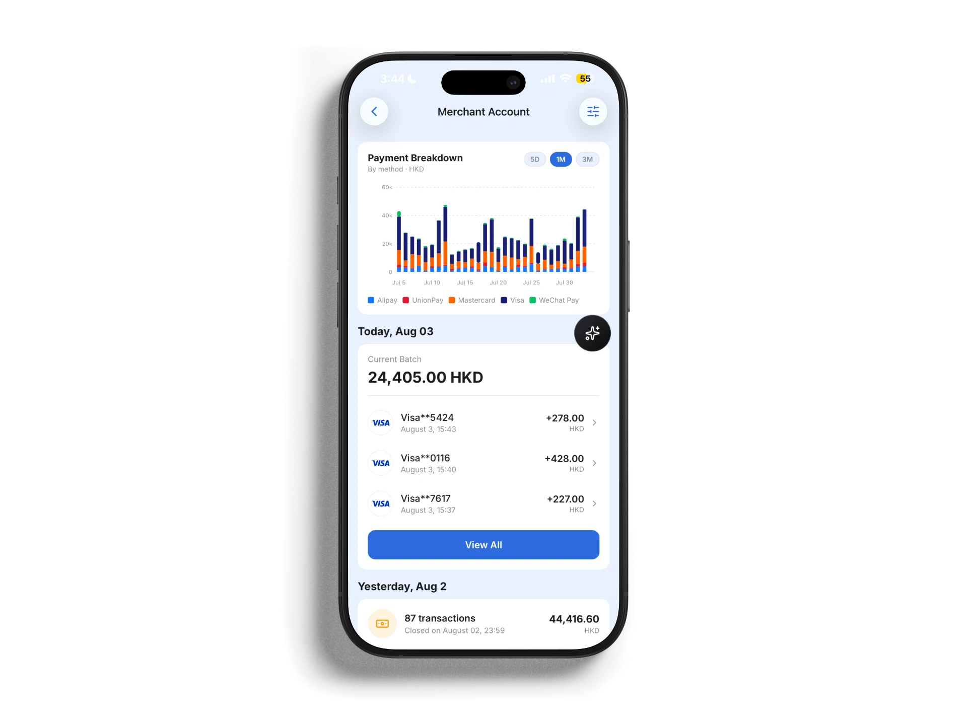 A multi-currency business account, ready in minutes.